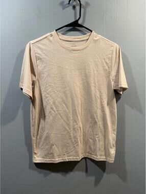 Kids Boys Wonder Nation Plain T Shirt Size XL 14-16 Beige